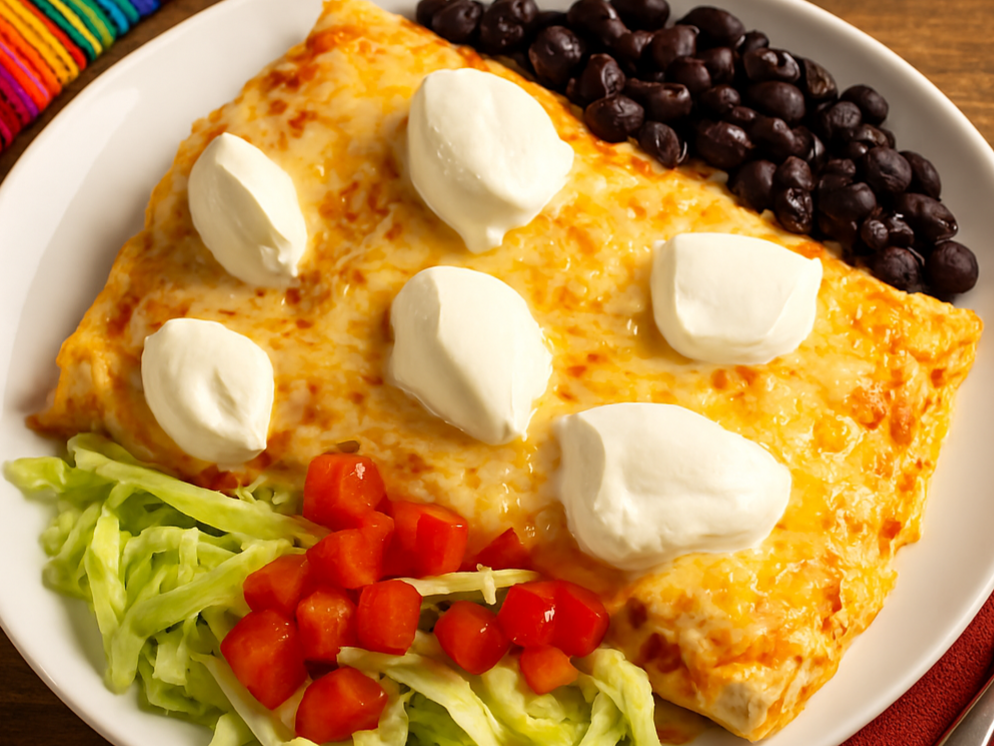 Recept Burrito met gekookte kip